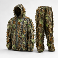 3D Leaf Camo Hunting Suit – Lightweight Hooded Jacket & Pants Set