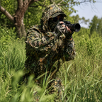 3D Leaf Camo Hunting Suit – Lightweight Hooded Jacket & Pants Set